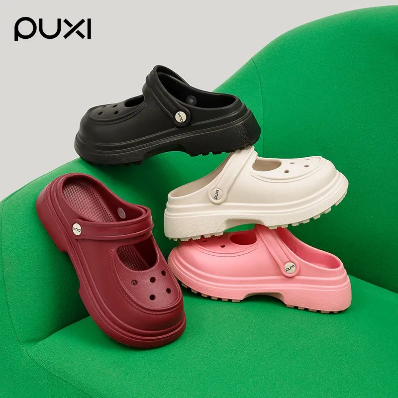 POSEE Closed Toe Clogs White, Black, Pink-3