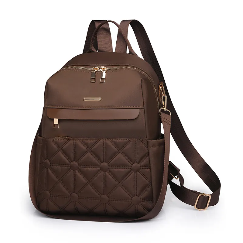 H YXIANG Nylon Backpack Women's Multicolor-5