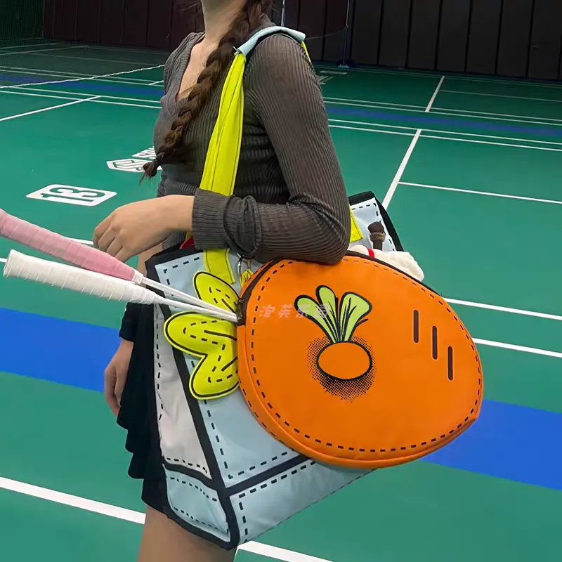 Yalu Nylon Badminton Racket Bag Underarm Shoulder Bag Unisex Blue-2