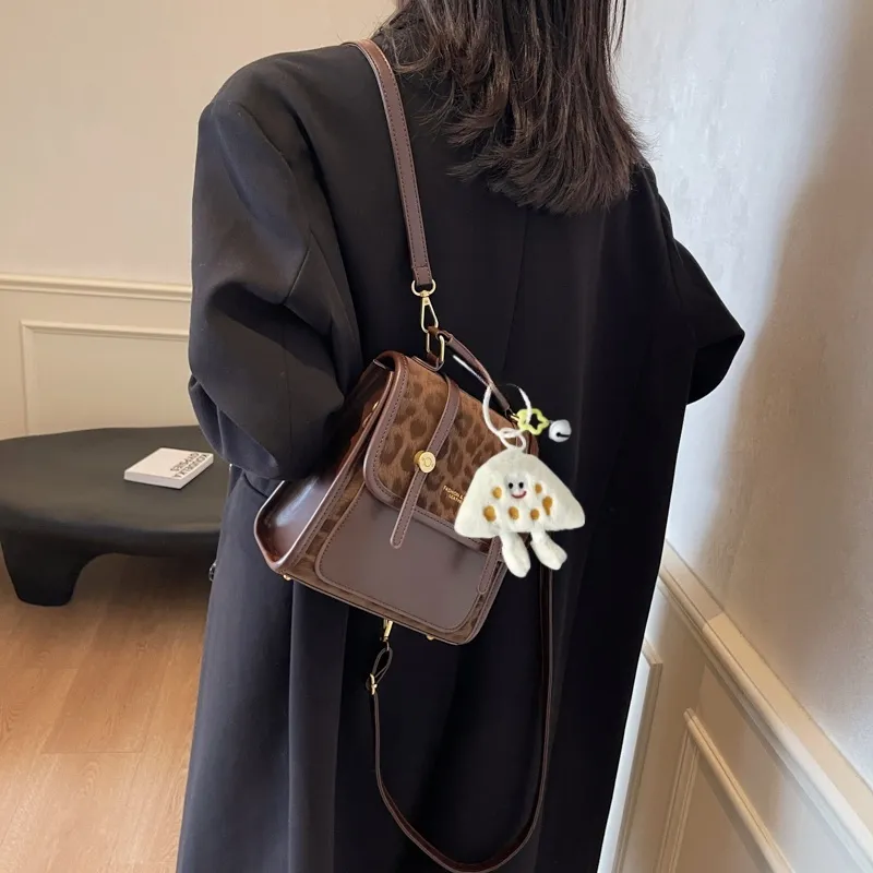 Yalu PU Backpack Women's Light Brown/Dark Brown/Coffee-8
