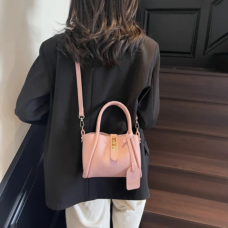 Yalu PU Crossbody Handbag Regular Women's Black/Gray/Khaki/Pink-24