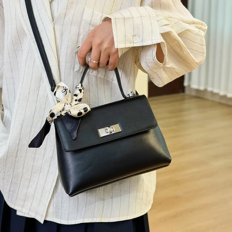 Yalu PU Crossbody One Shoulder Handbag Women's White/Ecru/Black/Gray-24