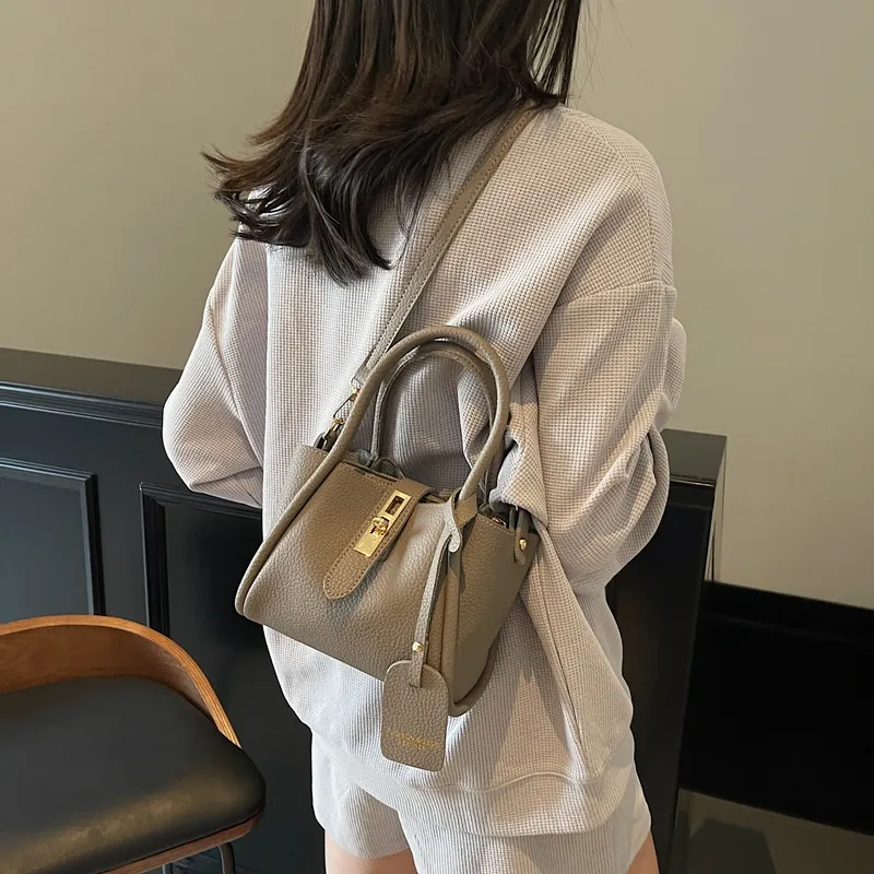 Yalu PU Crossbody Handbag Regular Women's Black/Gray/Khaki/Pink-8