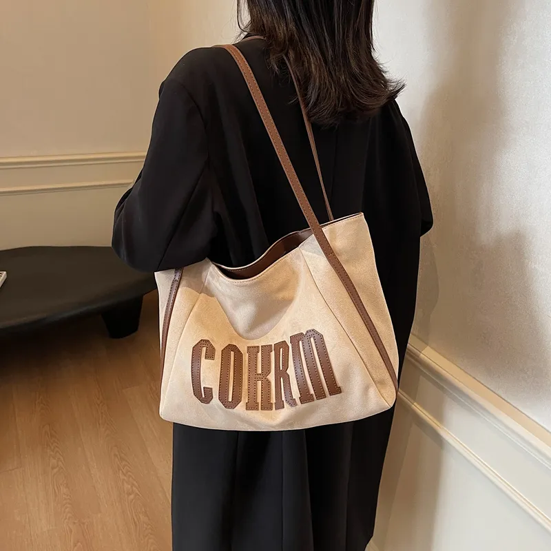 Yalu Suede Underarm Shoulder Bag Women's Black/Khaki/Coffee/Brown-11