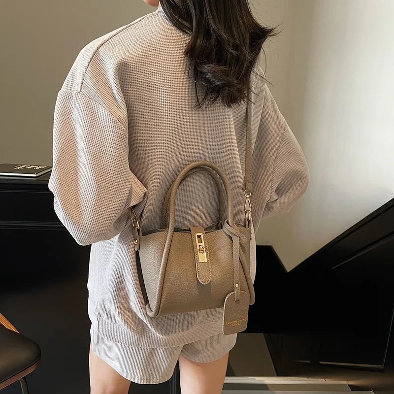 Yalu PU Crossbody Handbag Regular Women's Black/Gray/Khaki/Pink-10