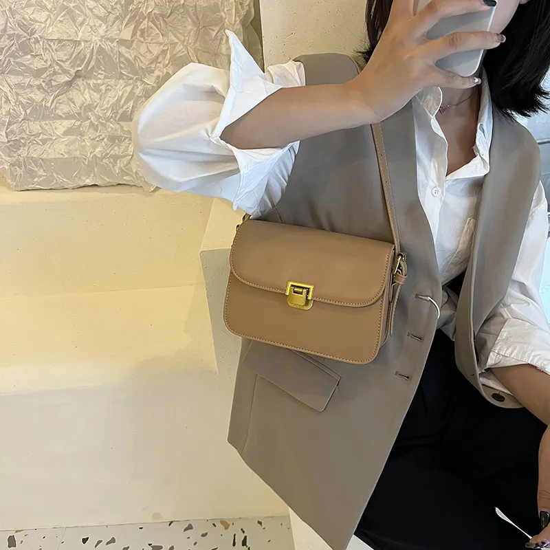 Yalu PU Crossbody Bag, Shoulder Bag Women's Ivory/Black/Khaki/Dark Brown/Coffee-19