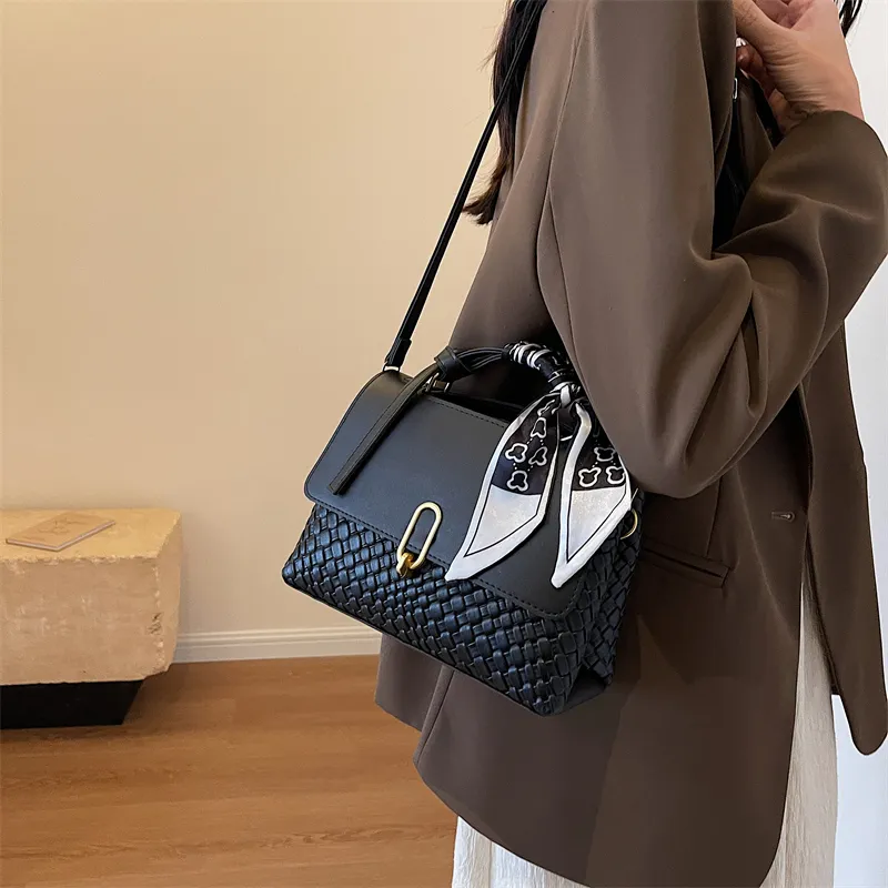 Yalu PU Crossbody Bag, Handbag Women's Brown & White/Coffee & Green/Black/Coffee-5