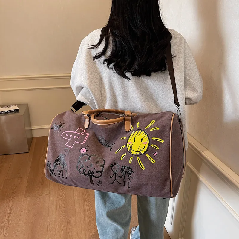 Yalu Nylon Portable Crossbody One Shoulder Travel Bag Unisex Multicolor-19