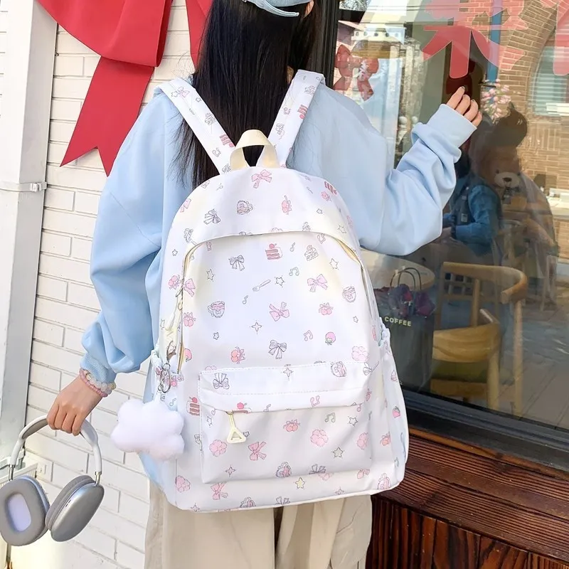 Yalu Nylon Backpack Regular Unisex Multicolor-10