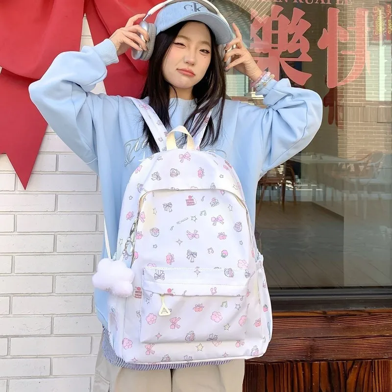 Yalu Nylon Backpack Regular Unisex Multicolor-7