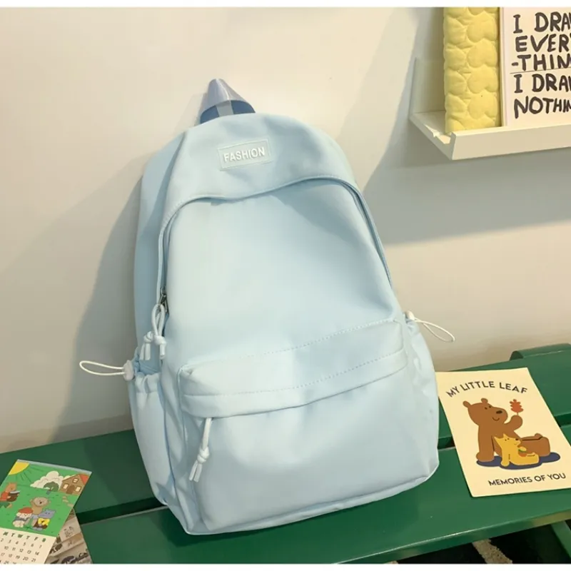 Yalu Nylon Backpack Unisex Mint Green/Black/Pink/Lemon/Lake Blue-20