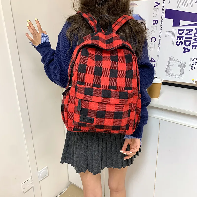 Yalu Nylon Backpack Unisex Multicolor-13
