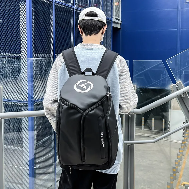 Yalu Nylon Backpack Unisex White/Dark Gray/Black-8