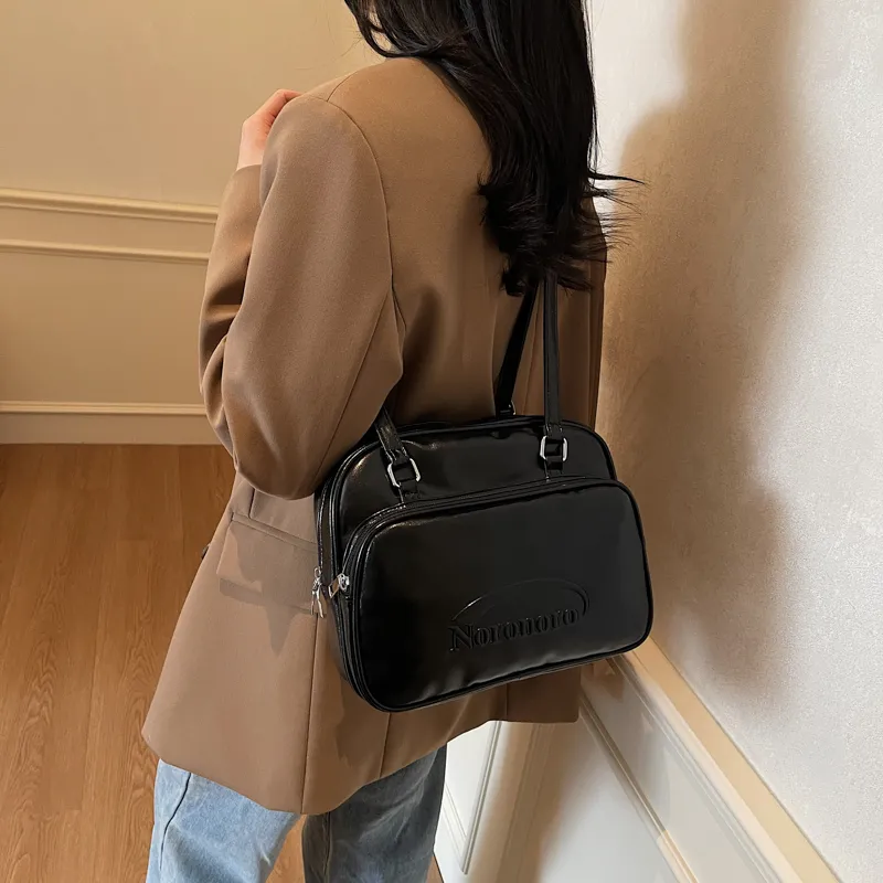 Yalu PU Backpack Shoulder Bag Regular Women's White/Black/Blue/Pink-10