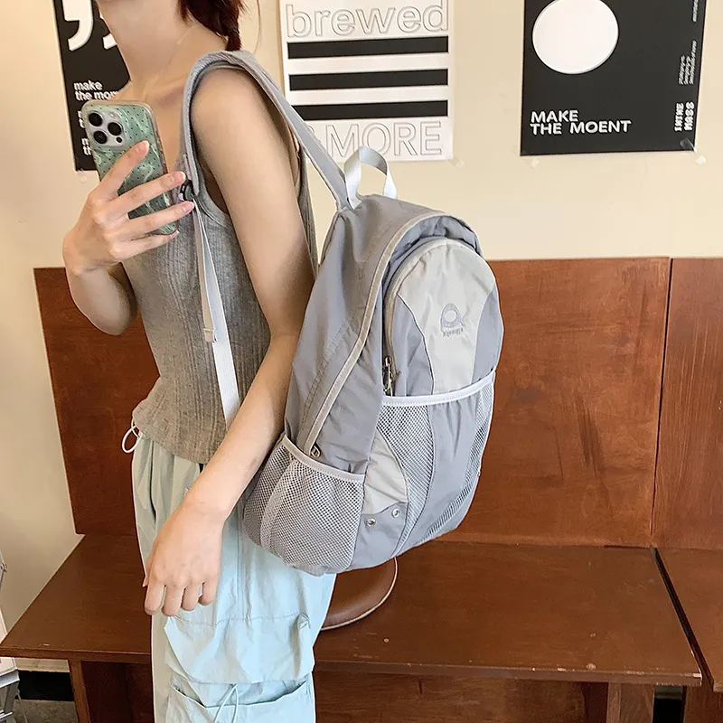 Yalu Nylon Backpack Unisex Multicolor-8