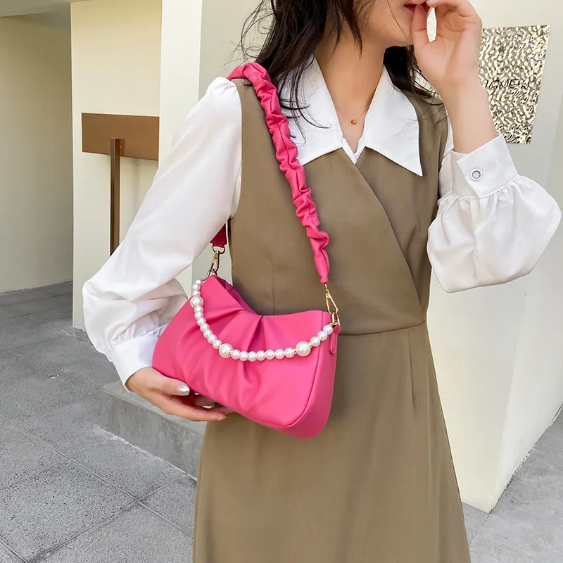 Yalu PU Crossbody Bag Regular Women's White/Ecru/Pink/Green/Black-34