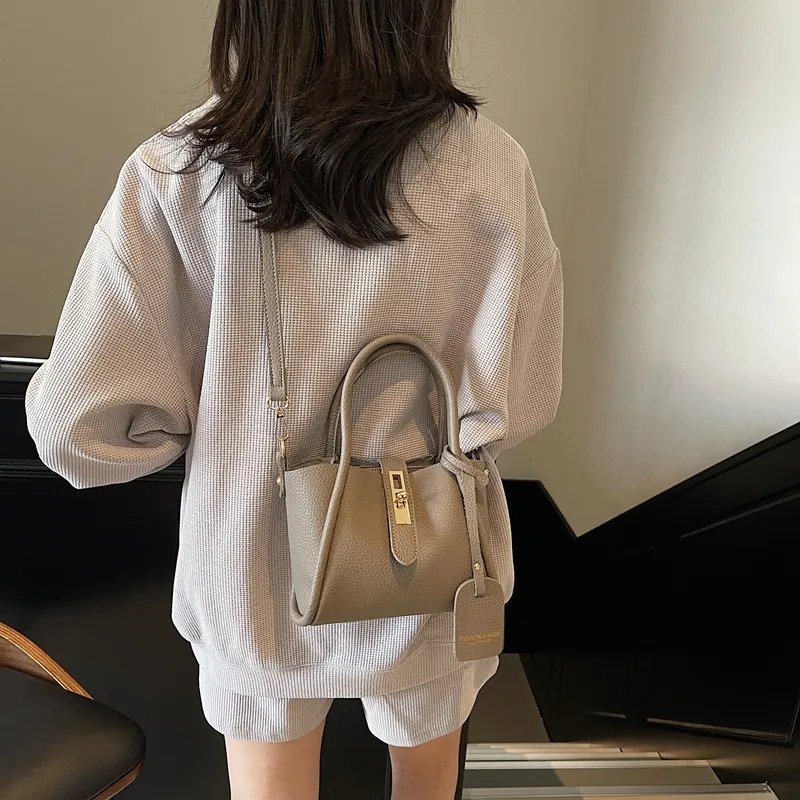 Yalu PU Crossbody Handbag Regular Women's Black/Gray/Khaki/Pink-11