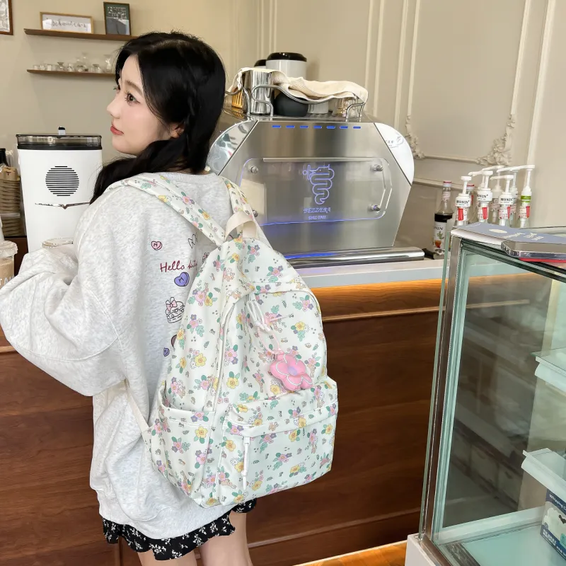 Yalu Nylon Backpack Unisex Multicolor-2