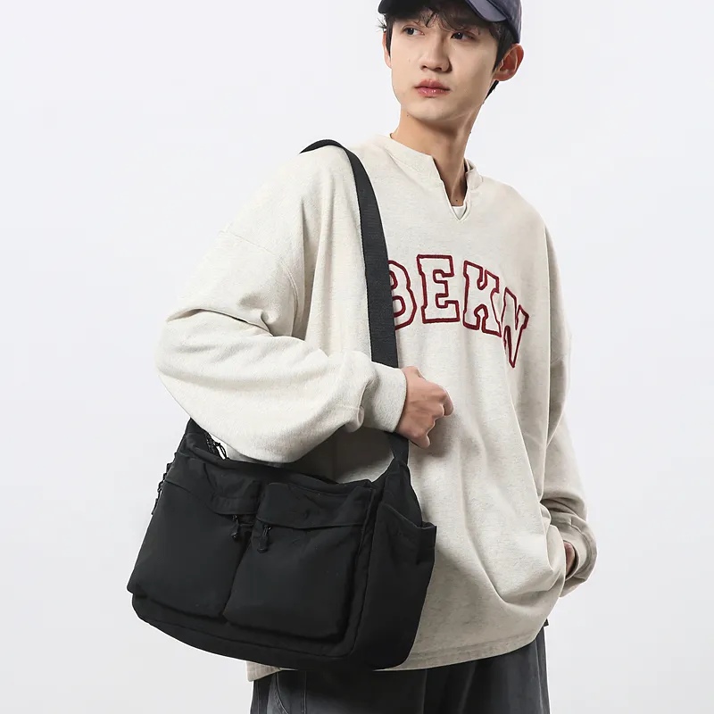 Yalu Nylon Tote Bag, Shoulder Bag Regular Unisex Multicolor-2