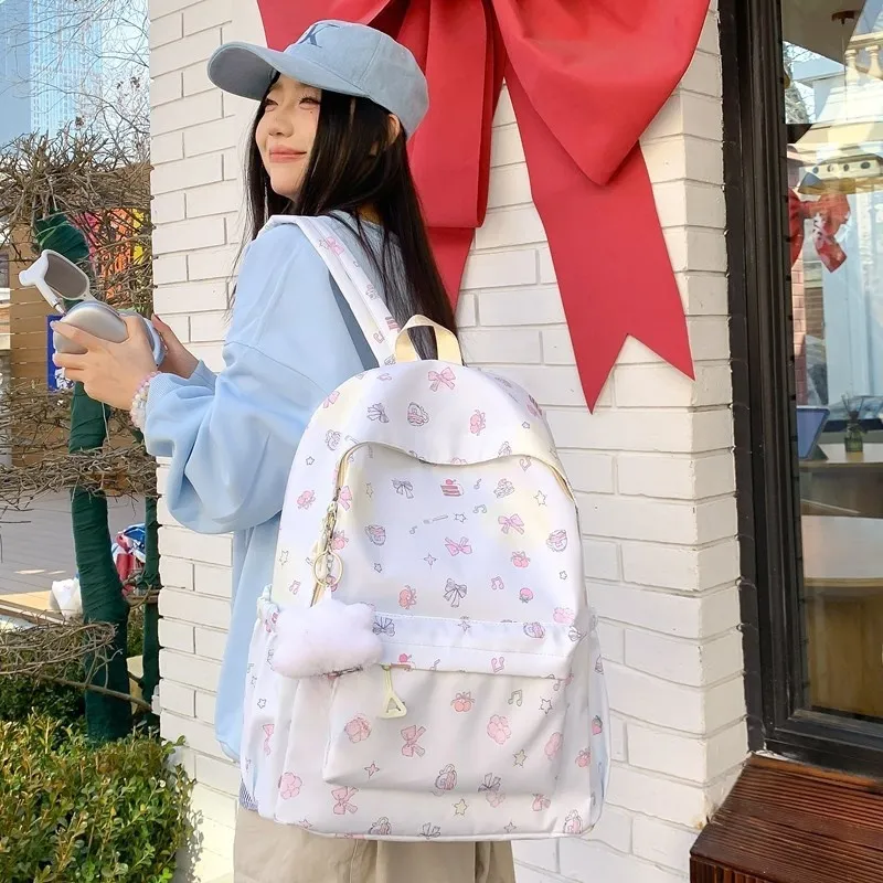 Yalu Nylon Backpack Regular Unisex Multicolor-8