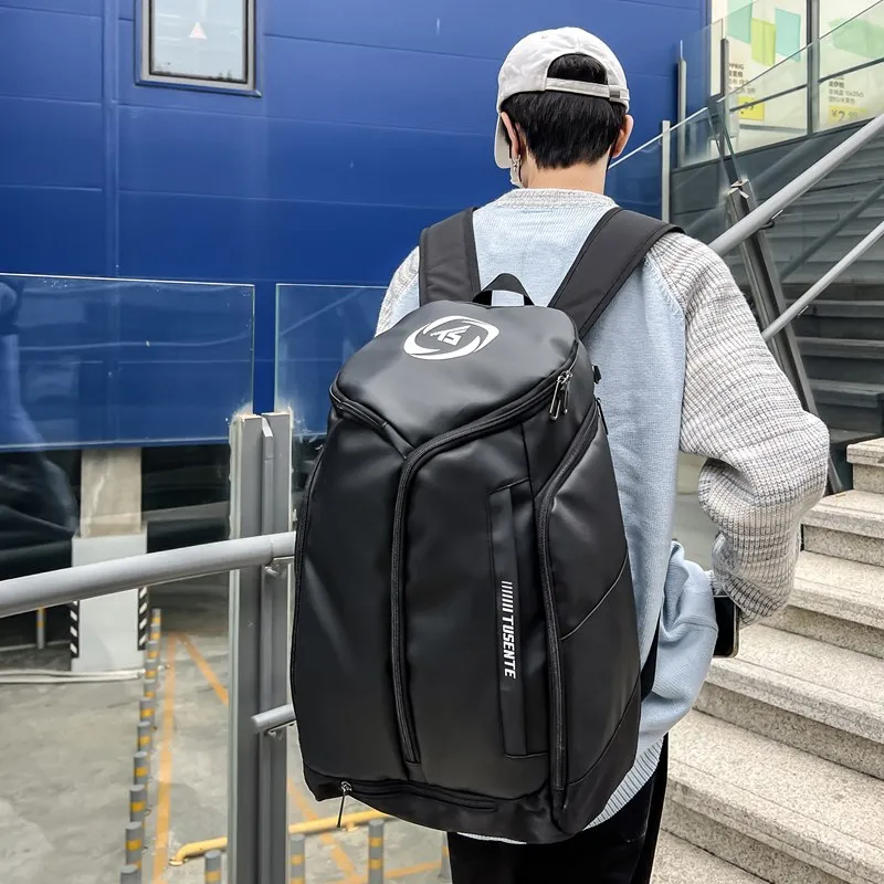 Yalu Nylon Backpack Unisex White/Dark Gray/Black-9