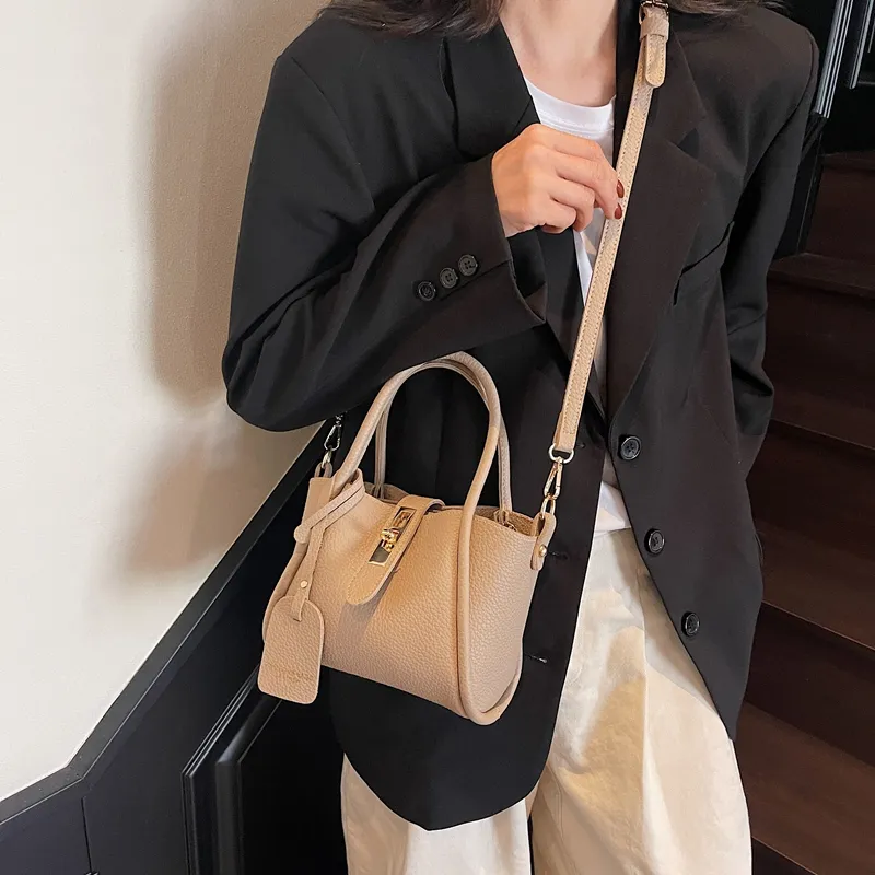 Yalu PU Crossbody Handbag Regular Women's Black/Gray/Khaki/Pink-19