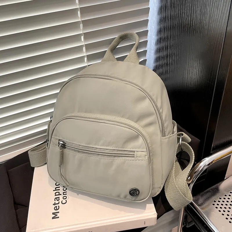 Yalu Nylon Backpack Regular Women's Black/Brown/Yellow/Purple/White/Green-13