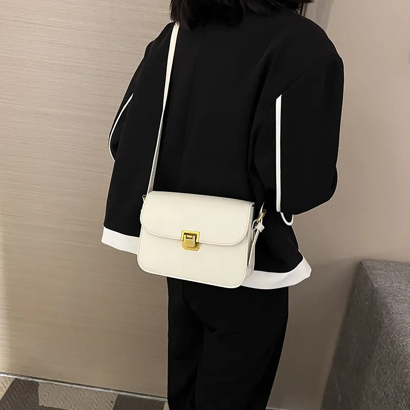 Yalu PU Crossbody Bag, Shoulder Bag Women's Ivory/Black/Khaki/Dark Brown/Coffee-6