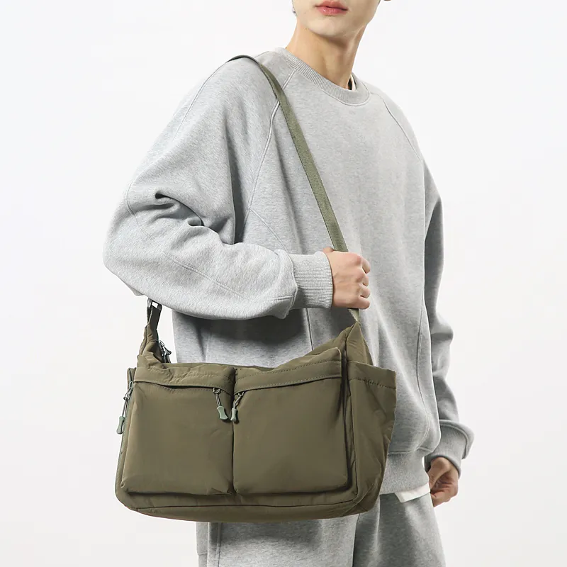 Yalu Nylon Tote Bag, Shoulder Bag Regular Unisex Multicolor-8