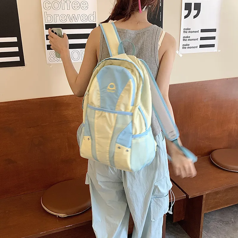 Yalu Nylon Backpack Unisex Multicolor-1