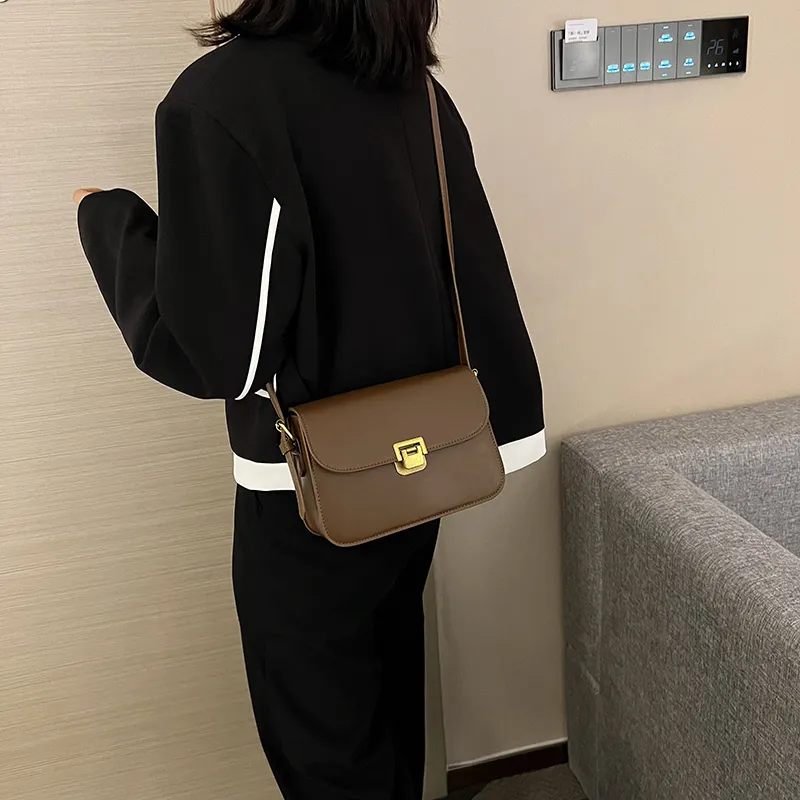 Yalu PU Crossbody Bag, Shoulder Bag Women's Ivory/Black/Khaki/Dark Brown/Coffee-23