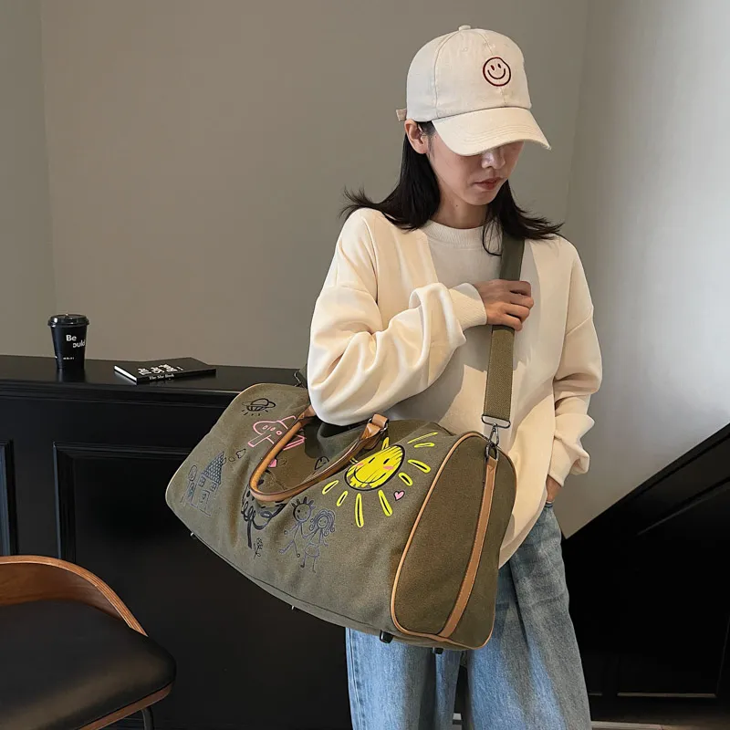 Yalu Nylon Portable Crossbody One Shoulder Travel Bag Unisex Multicolor-9