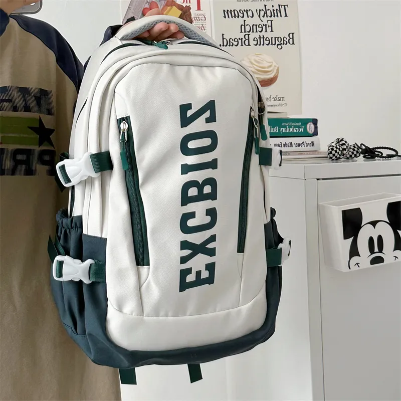Yalu Nylon Backpack Regular Unisex Multicolor-13
