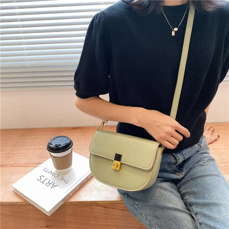 Yalu PU Shoulder Bag, Crossbody Bag Regular Women's Khaki/White/Black/Gray/Yellow/Green-36