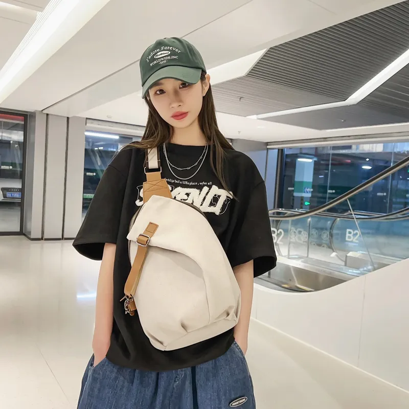 Yalu Nylon Sling Bag Regular Unisex Multicolor-23