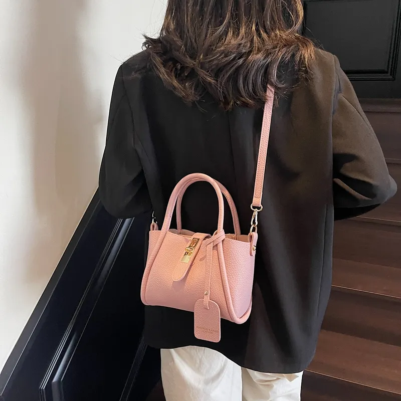 Yalu PU Crossbody Handbag Regular Women's Black/Gray/Khaki/Pink-22