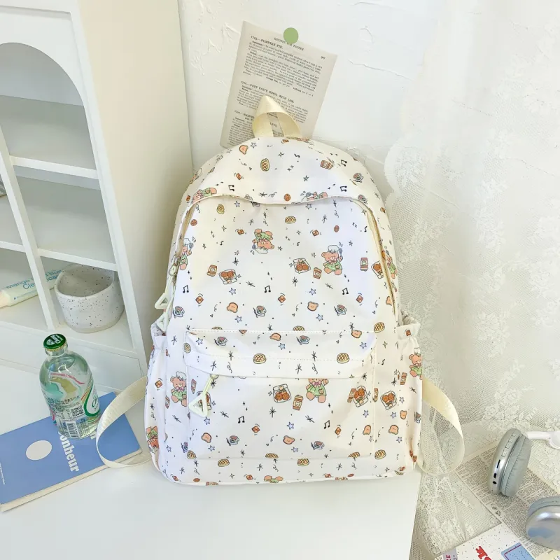 Yalu Nylon Backpack Regular Unisex Multicolor-13