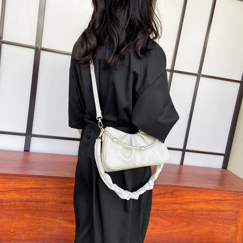 Yalu PU Crossbody Bag Regular Women's White/Ecru/Pink/Green/Black-10