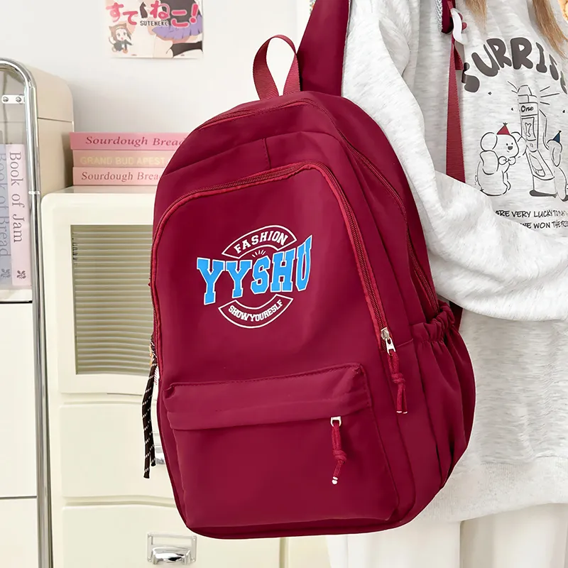 Yalu Pu Backpack Unisex White/Black/Pink/Red/Blue-20