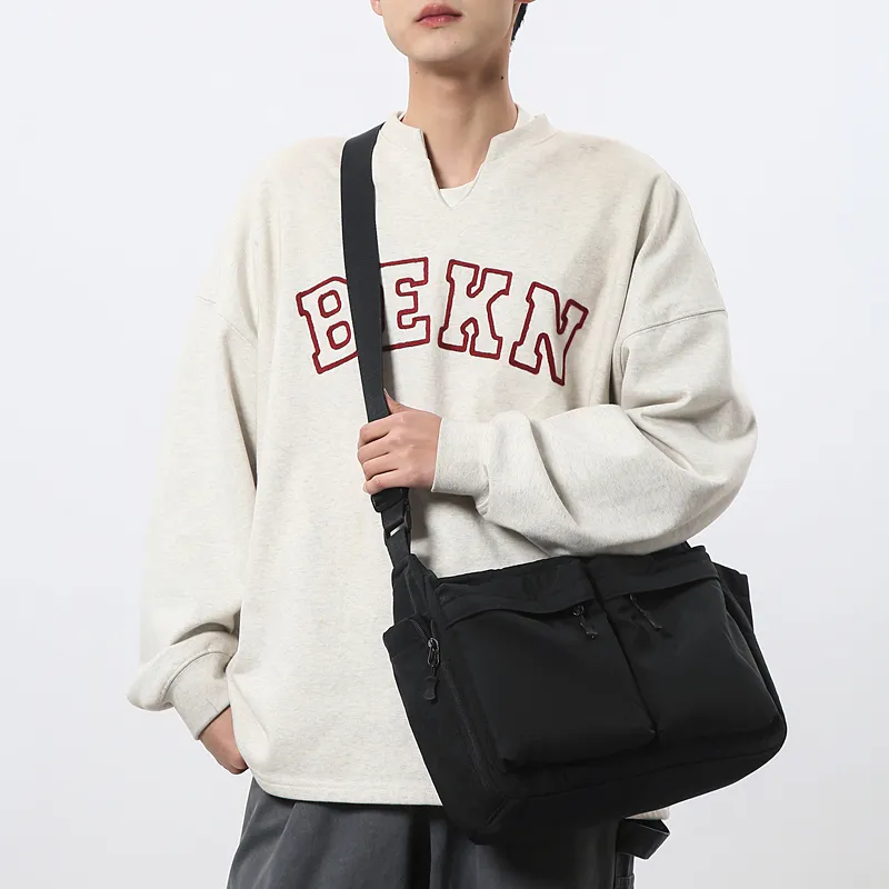 Yalu Nylon Tote Bag, Shoulder Bag Regular Unisex Multicolor-1