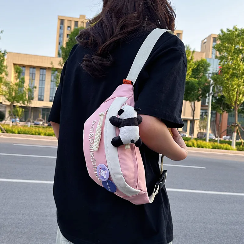 Yalu Nylon Sling Bag Regular Unisex Multicolor-29