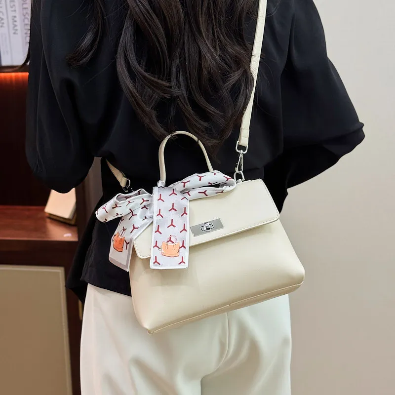 Yalu PU Crossbody One Shoulder Handbag Women's White/Ecru/Black/Gray-10