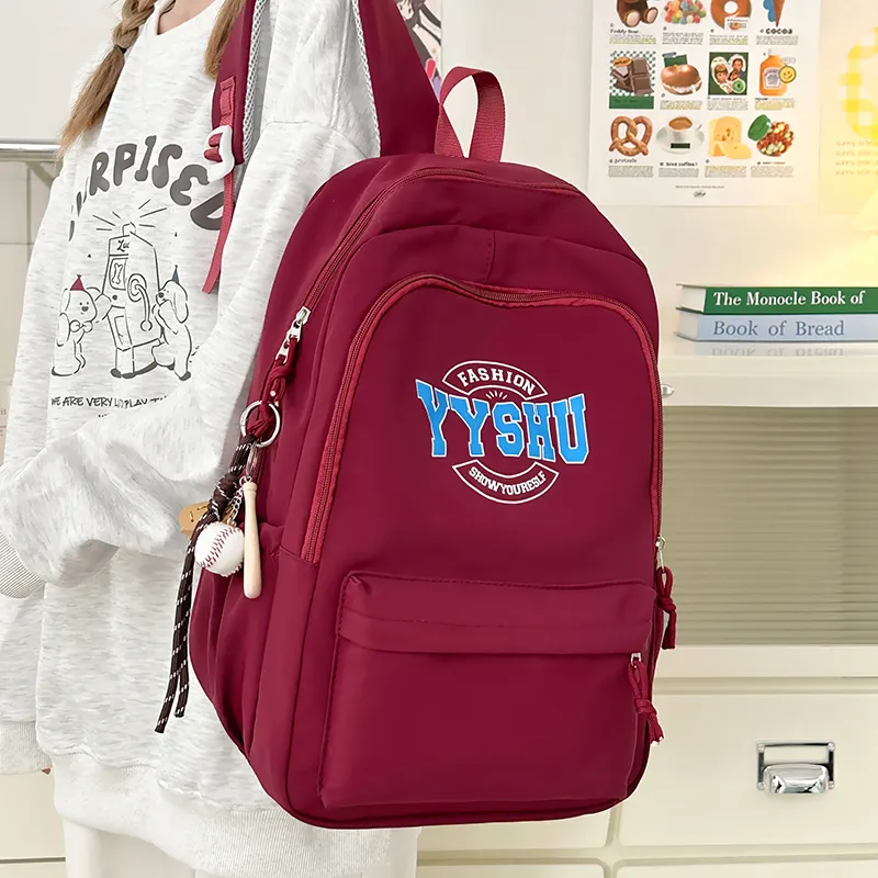 Yalu Pu Backpack Unisex White/Black/Pink/Red/Blue-19