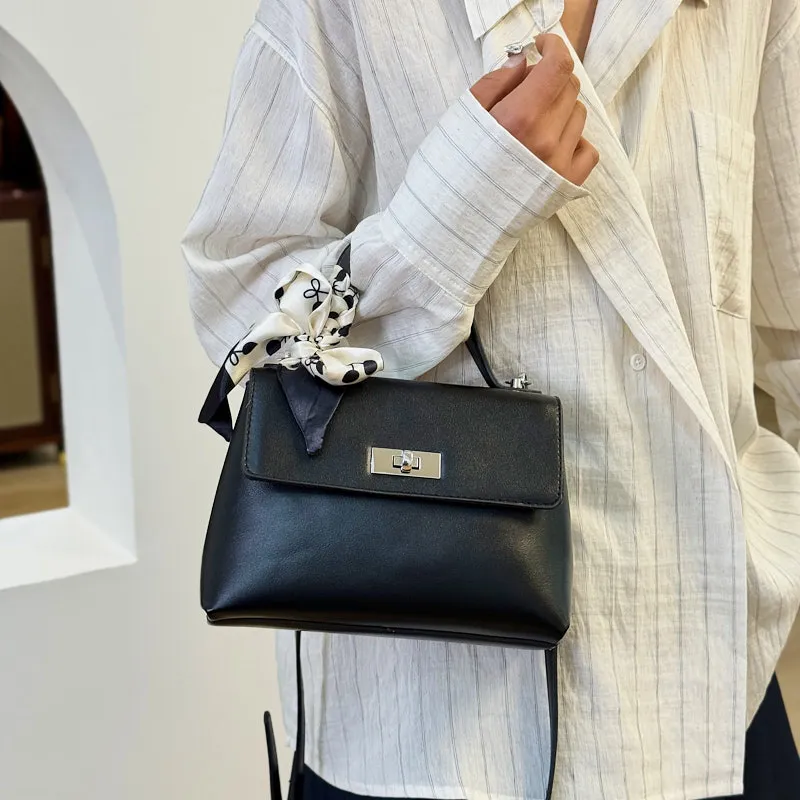 Yalu PU Crossbody One Shoulder Handbag Women's White/Ecru/Black/Gray-22