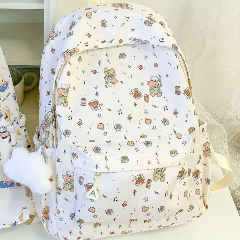 Yalu Nylon Backpack Regular Unisex Multicolor-14