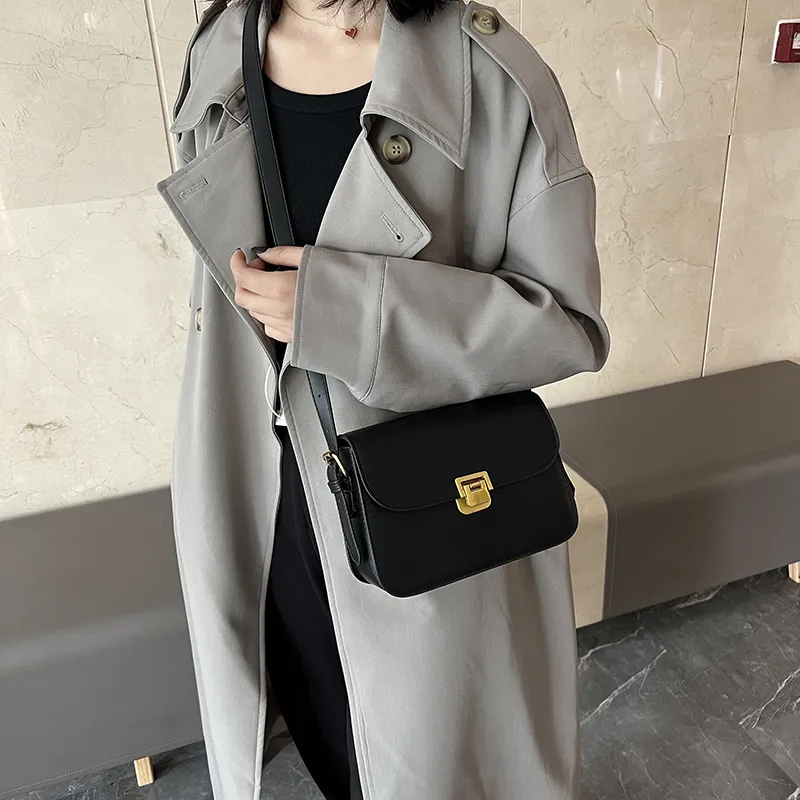Yalu PU Crossbody Bag, Shoulder Bag Women's Ivory/Black/Khaki/Dark Brown/Coffee-11
