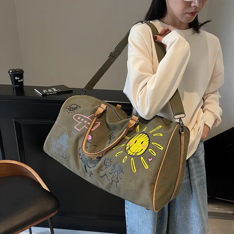 Yalu Nylon Portable Crossbody One Shoulder Travel Bag Unisex Multicolor-11