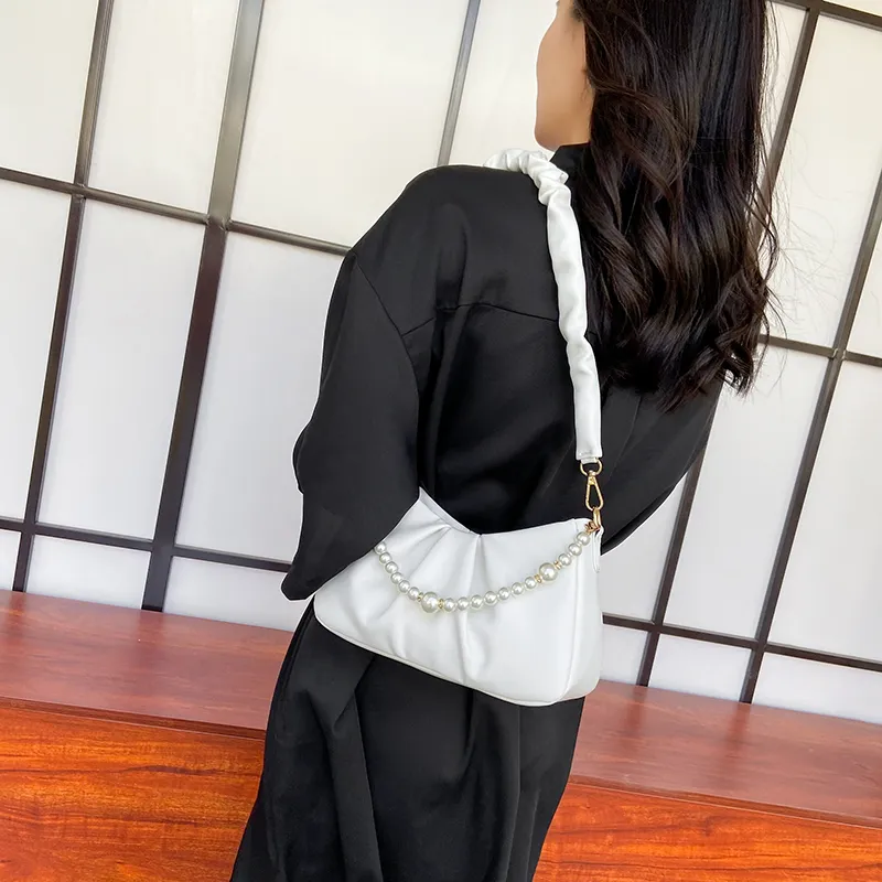 Yalu PU Crossbody Bag Regular Women's White/Ecru/Pink/Green/Black-4