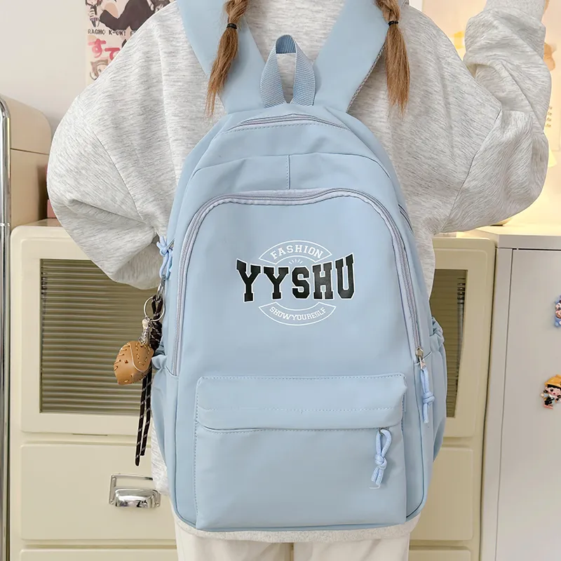 Yalu Pu Backpack Unisex White/Black/Pink/Red/Blue-28