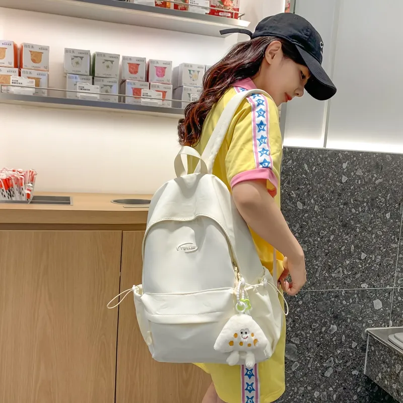 Yalu Nylon Backpack Large Size Unisex Multicolor-5